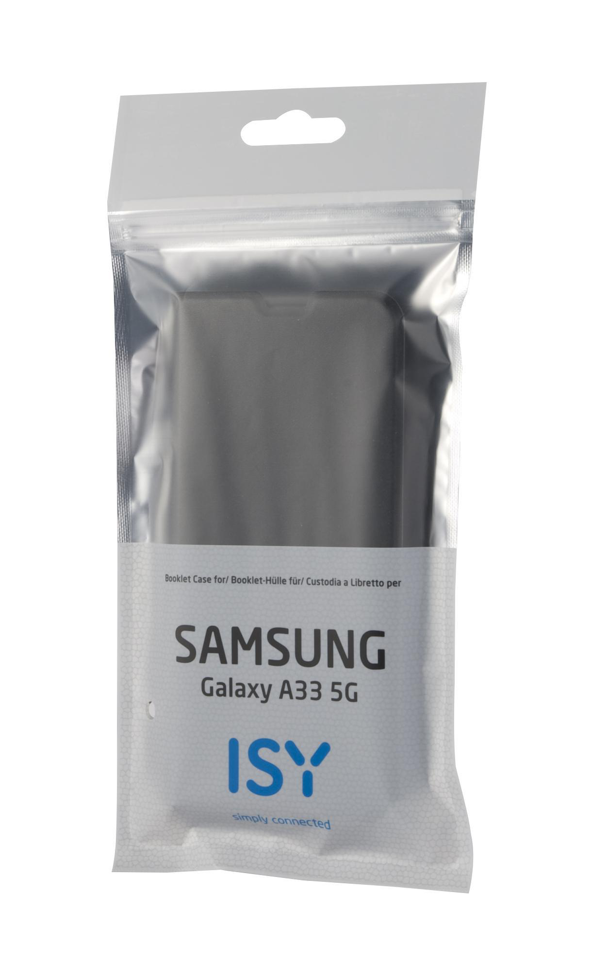 ISY A33 ISC-5211, Bookcover, Schwarz 5G, Galaxy Samsung,