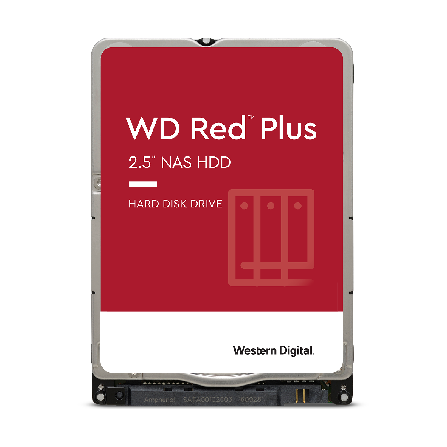 Disco duro 1 TB - Western Digital WD Red NAS Plus Hard Drive, 2.5", SATA III, 16 MB, Interno, 5400 rpm, Rojo