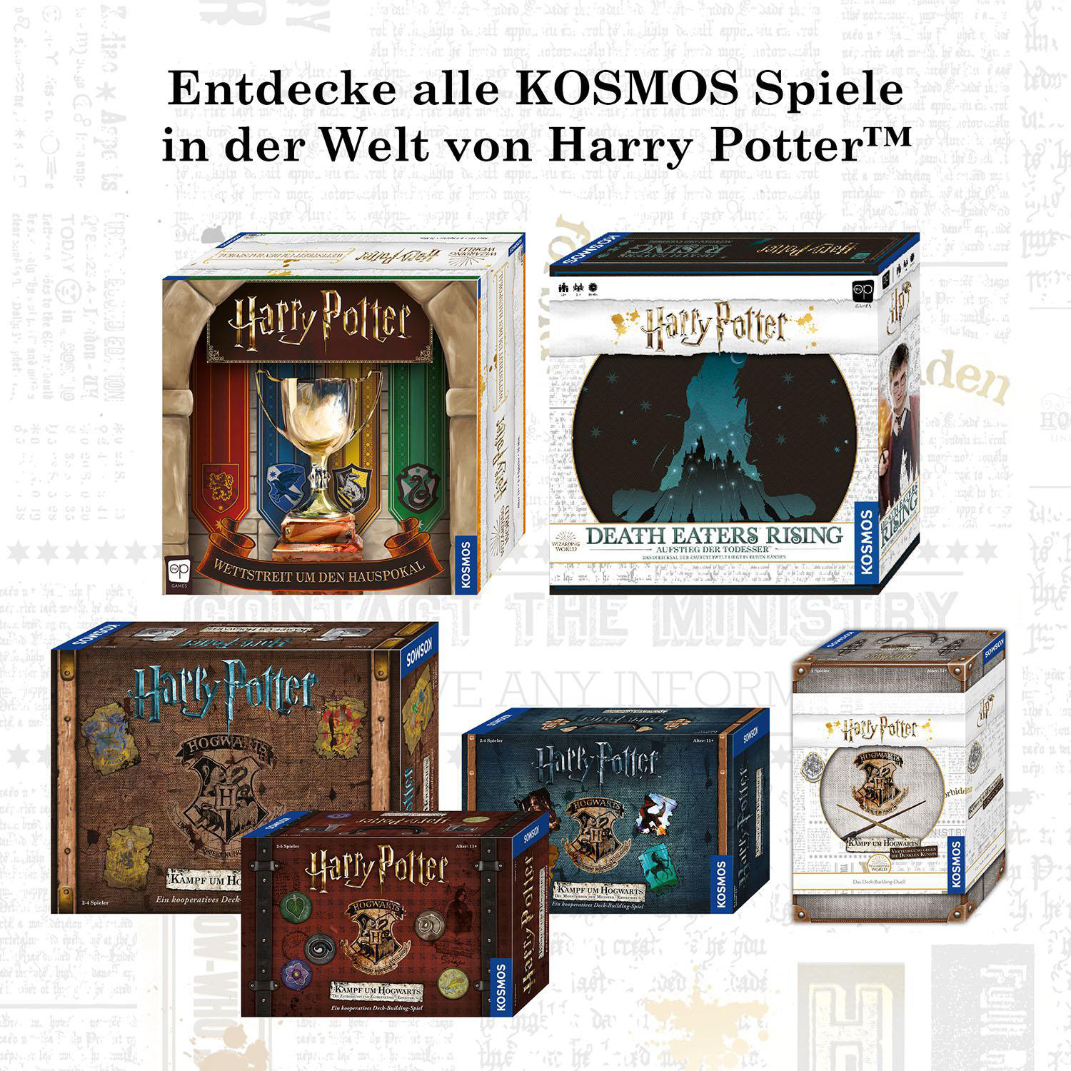 KOSMOS Wettstreit den - Hauspokal Mehrfarbig Harry um Potter Brettspiel
