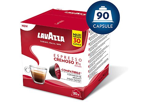 LAVAZZA Capsule Lavazza Espresso Cremoso per macchine Espresso Nescafè DolceGusto DOLCEGUSTO CREMOSO 90CAPS, 0,72 kg