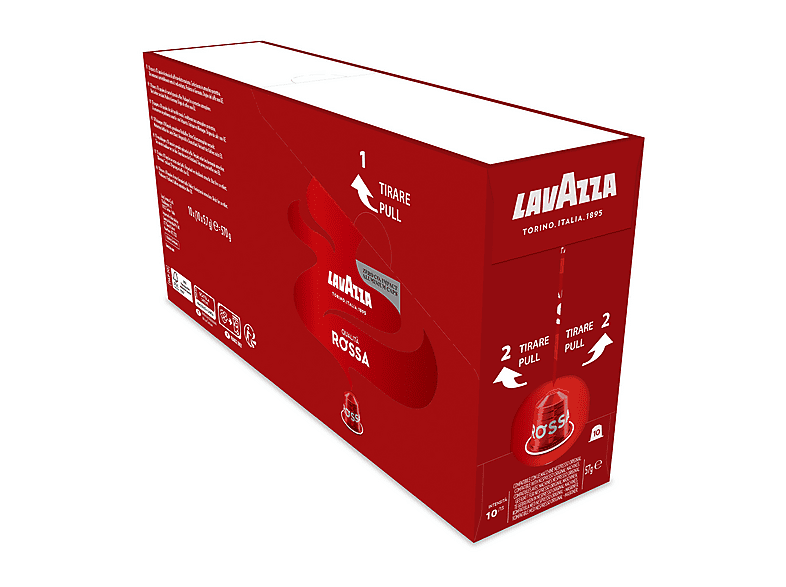 Lavazza Caffè In Capsula Lavazza Qualità Rossa 100 Capsule Alluminio Compatibili Con Macchine Nespresso Original