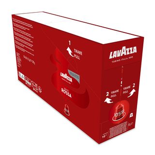 LAVAZZA Caffè in capsula Lavazza Qualità Rossa 100 capsule alluminio compatibili con macchine Nespresso Original
