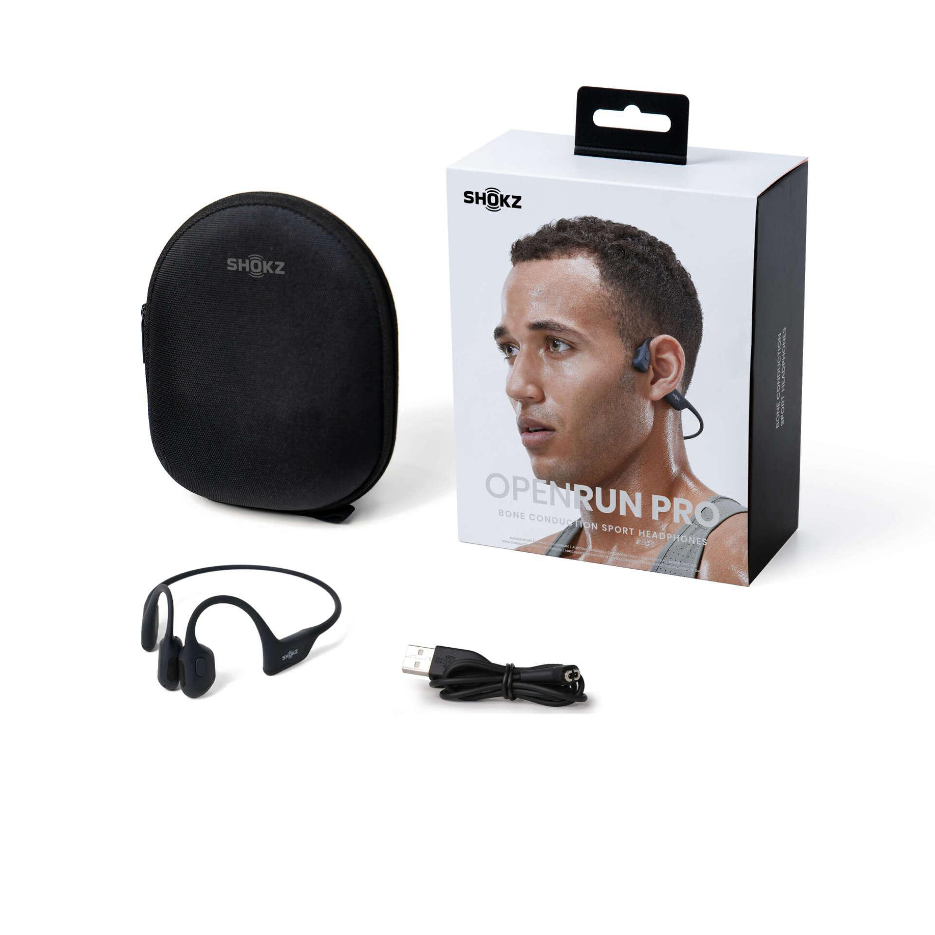 Bluetooth Kopfhörer SHOKZ Schwarz Pro, Open-ear OpenRun