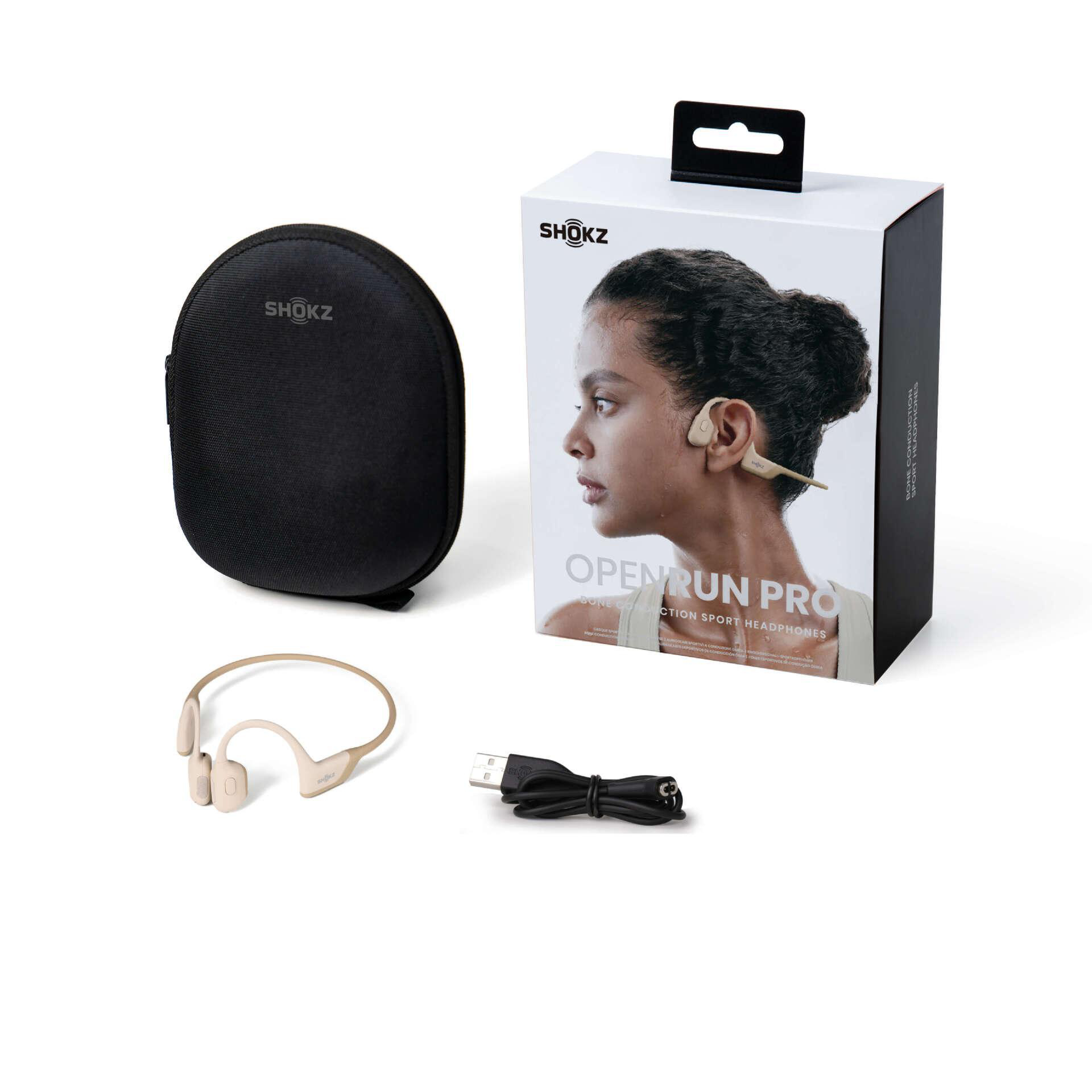 SHOKZ OpenRun Bluetooth Kopfhörer Pro, Beige Open-ear