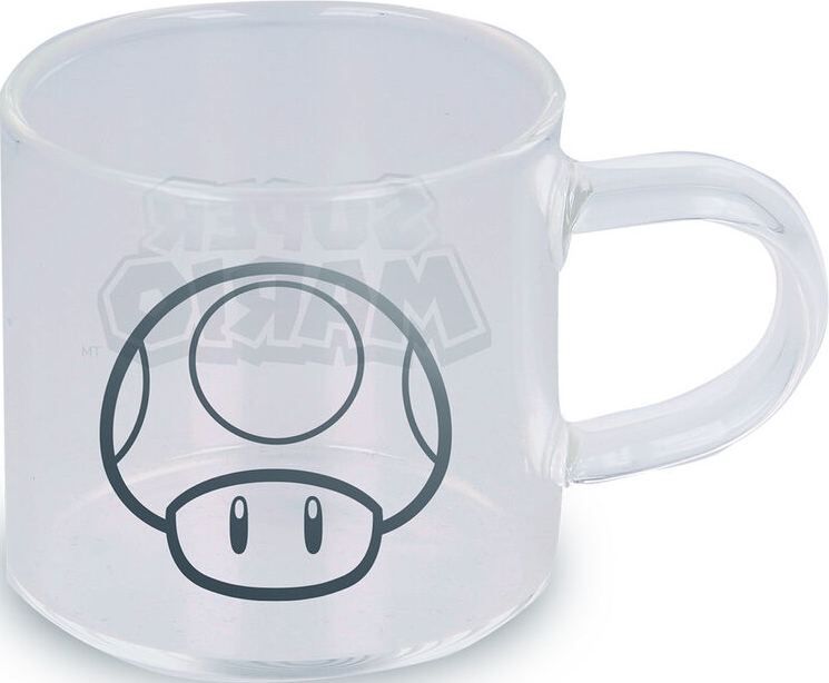 STOR Nintendo - Super Mario Espresso Mug 4 Set - Tasse (Transparent/noir)