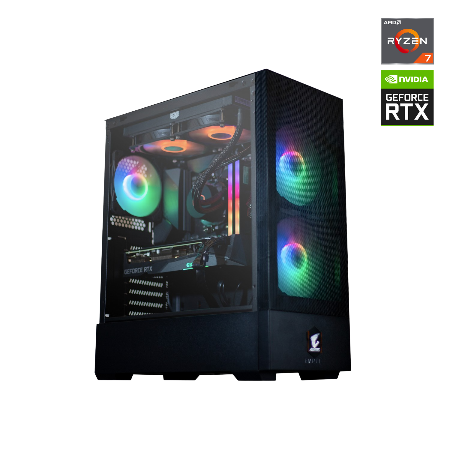 REACONDICIONADO PC gaming - PC Clon PB B550M, AMD Ryzen™ 7 3800X, 16 GB RAM, 1 TB SSD, GeForce RTX™ 3070, Ubuntu, Negro