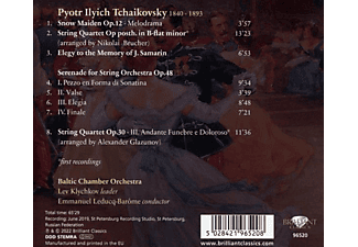 Emmanuel Leducq-barome: Baltic Chamber Orchestra - TCHAIKOVSKY: SERENADE FOR STRINGS, OP. 48  - (CD)