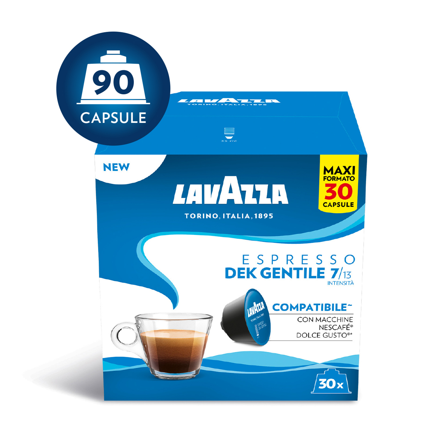 Lavazza Lavazza Espresso Decaffeinato Dolcegusto DEK 90Caps, 0,72 kg