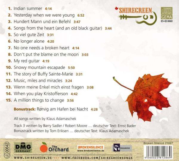 Shiregreen - Indian Summer  - (CD)