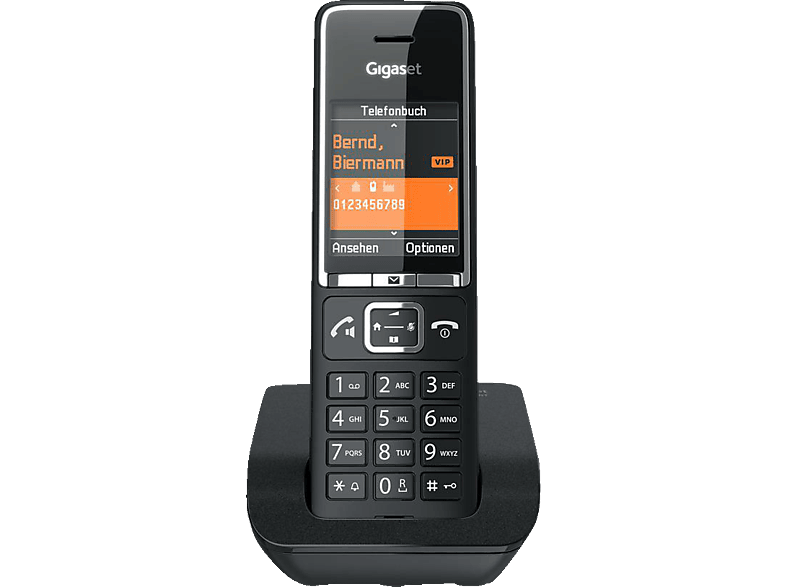 Telefon Black/Chrome SATURN 1) Telefon GIGASET kaufen (Mobilteile: COMFORT Schnurloses 550 in | Schnurloses