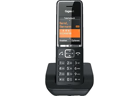 in (Mobilteile: Telefon Schnurloses | kaufen SATURN GIGASET 1) Telefon 550 COMFORT Black/Chrome Schnurloses