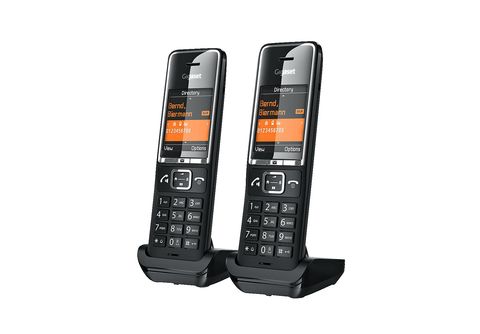 | IP-Telefone DECT-Mobilteil, Duo COMFORT MediaMarkt Black-Chrome GIGASET 550HX