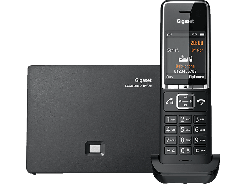 GIGASET COMFORT 550A IP flex IP-DECT-Telefonsystem IP-DECT-Telefonsystem in  Black/Chrome (Mobilteile: 1) kaufen | SATURN
