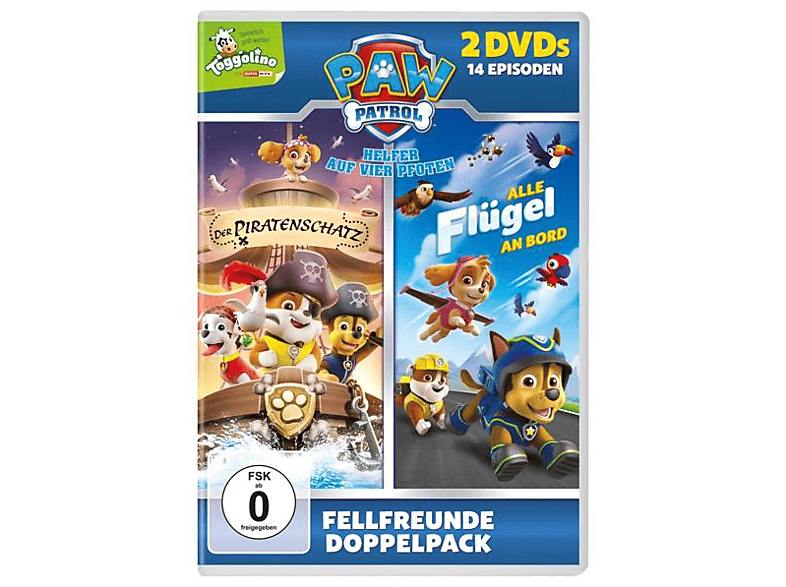 Paw Patrol: Der Piratenschatz & Paw Patrol: Alle Flügel an Bord DVD auf
