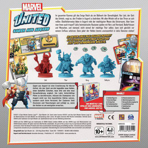 CMON Marvel United - Sagen aus Asgard Brettspiel Mehrfarbig