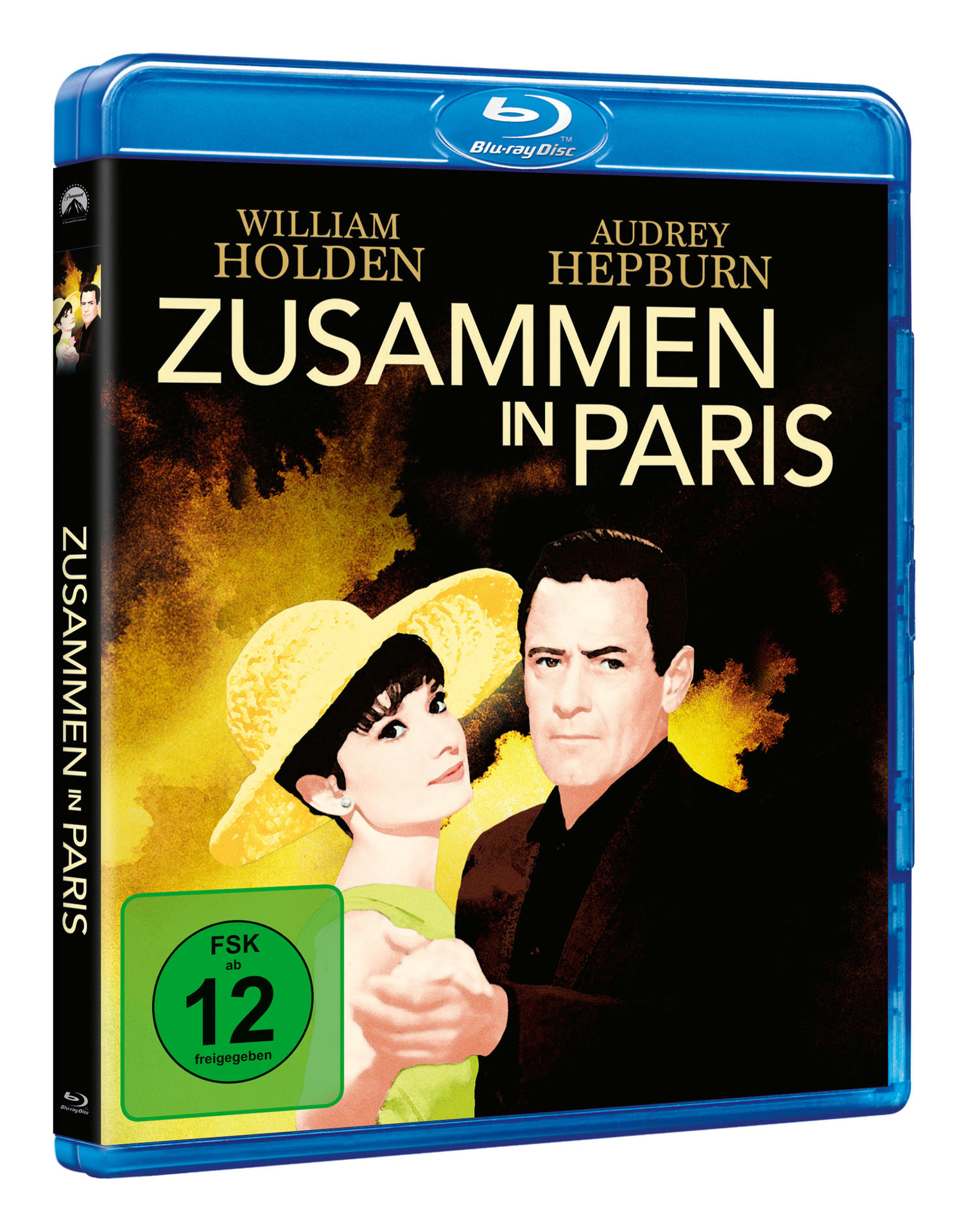 Filmcover für "Zusammen in Paris" mit William Holden und Audrey Hepburn.