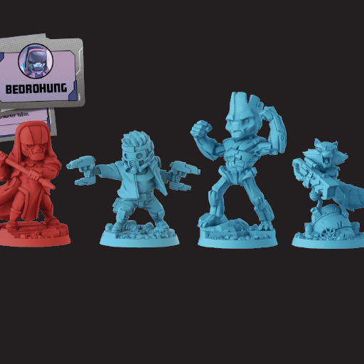 CMON Marvel United - Guardians of the Galaxy Remix Brettspiel Mehrfarbig