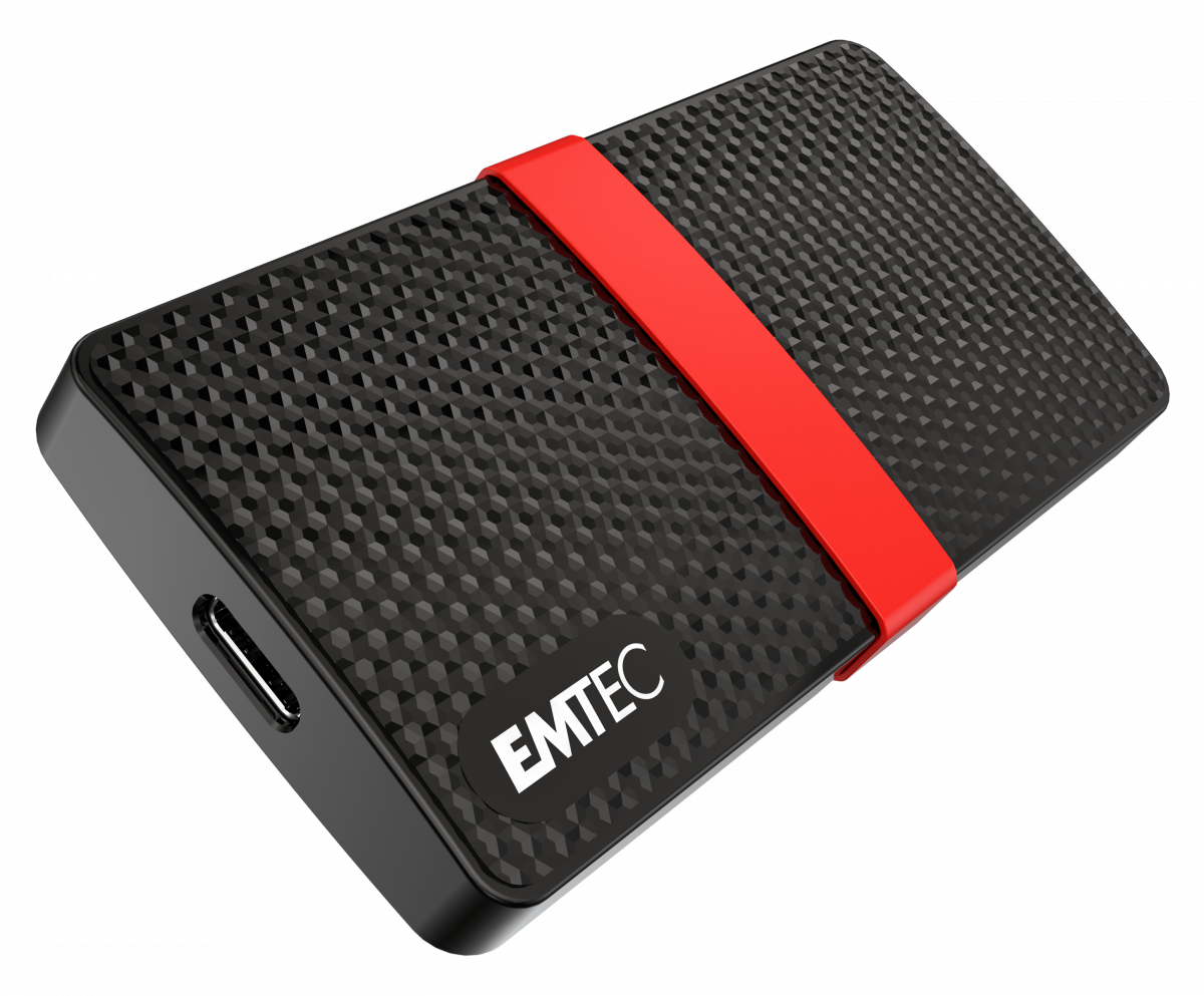 EMTEC X200 külső SSD, 128GB, 450/420 MB/s, USB 3.1 (ECSSD128GX200)