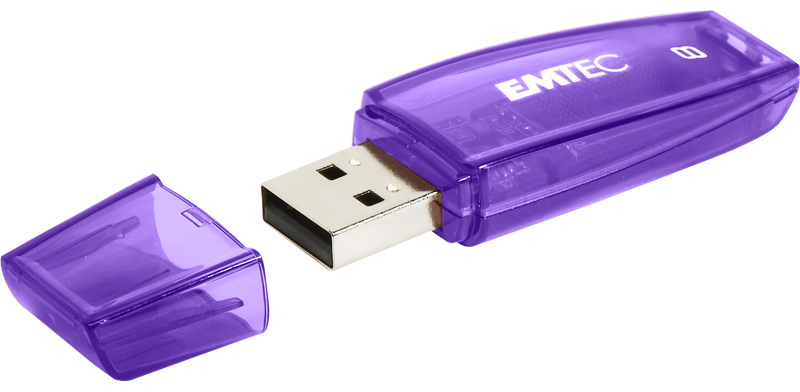 EMTEC C410 Color Pendrive, 8GB, USB 2.0, lila (ECMMD8GC410)