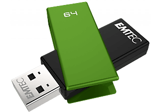 EMTEC C350 Brick Pendrive, 64GB, USB 2.0, zöld (ECMMD64GC352)