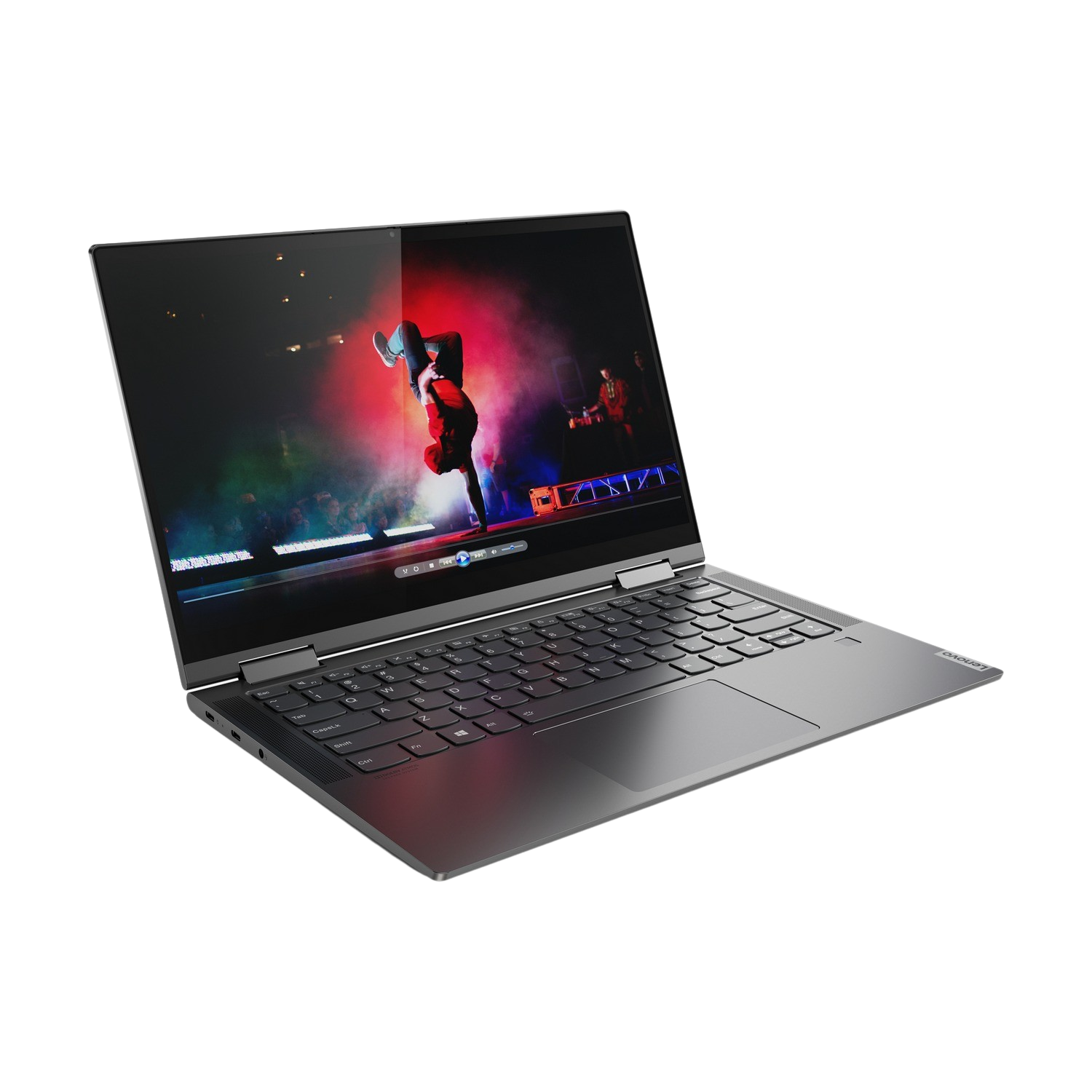 Convertible 2 en 1 - Lenovo Yoga C740-14IML, 14" FHD, Intel® Core™ i7-10510U, 8GB RAM, 512 GB SSD, W10, Gris oscuro