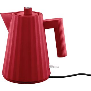 Hervidor de agua - Alessi Plissé MDL06/1 R, 2400 W, 1 l, Termoplástico, Libre de BPA, Rojo