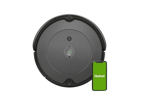 Robot aspirador  iRobot ROOMBA R697, 33 W, Autonomía 60 min, Aerovac,  Control por voz, Negro