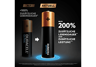 DURACELL Optimum AA Batterie, 4er Pack