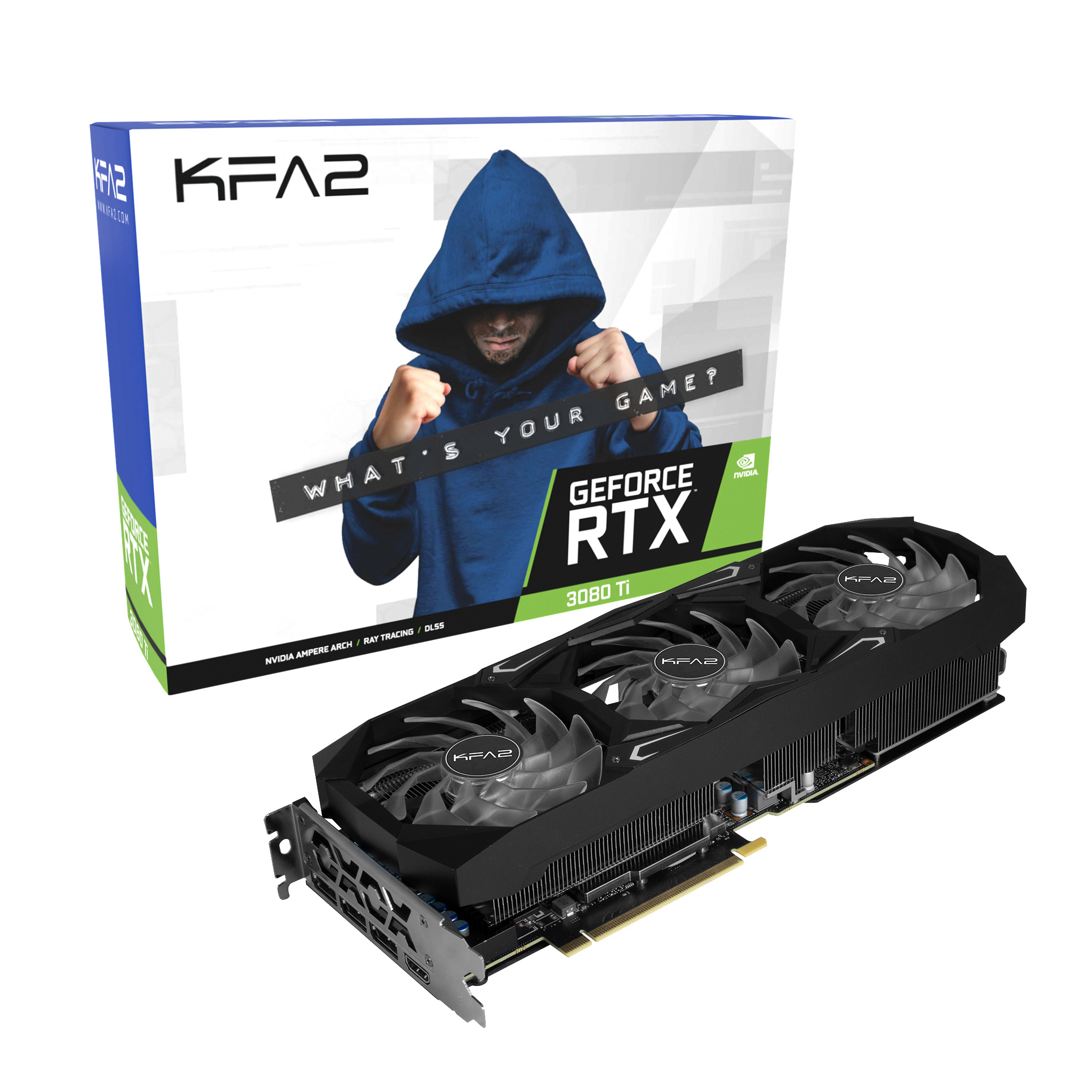KFA2 GeForce RTX™ RTX 3080 SG 1-CLICK OC LHR 12GB (38NOM5MD99SK) (NVIDIA, Grafikkarte)