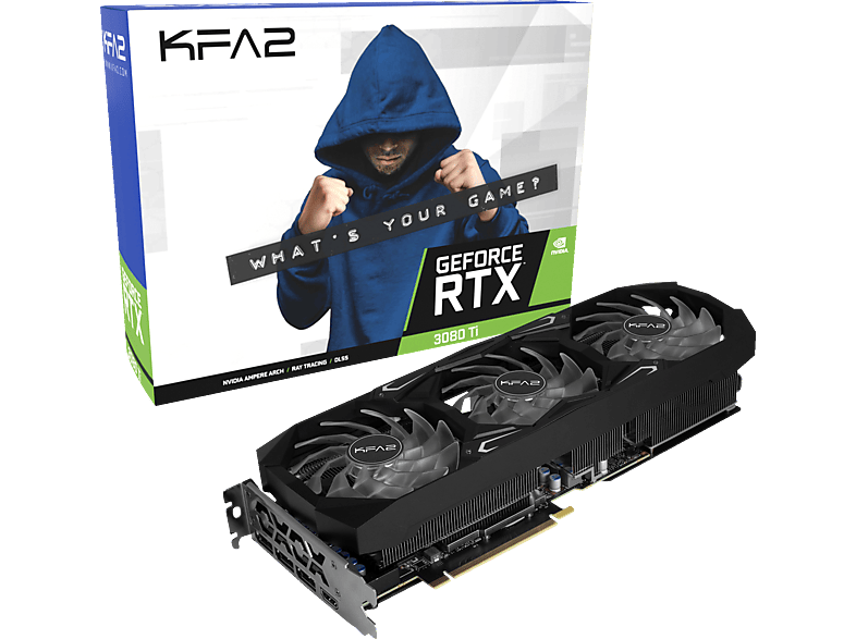 KFA2 GeForce RTX™ 1-CLICK LHR OC 12GB (38NOM5MD99SK) (NVIDIA, 3080 RTX Grafikkarte) SG