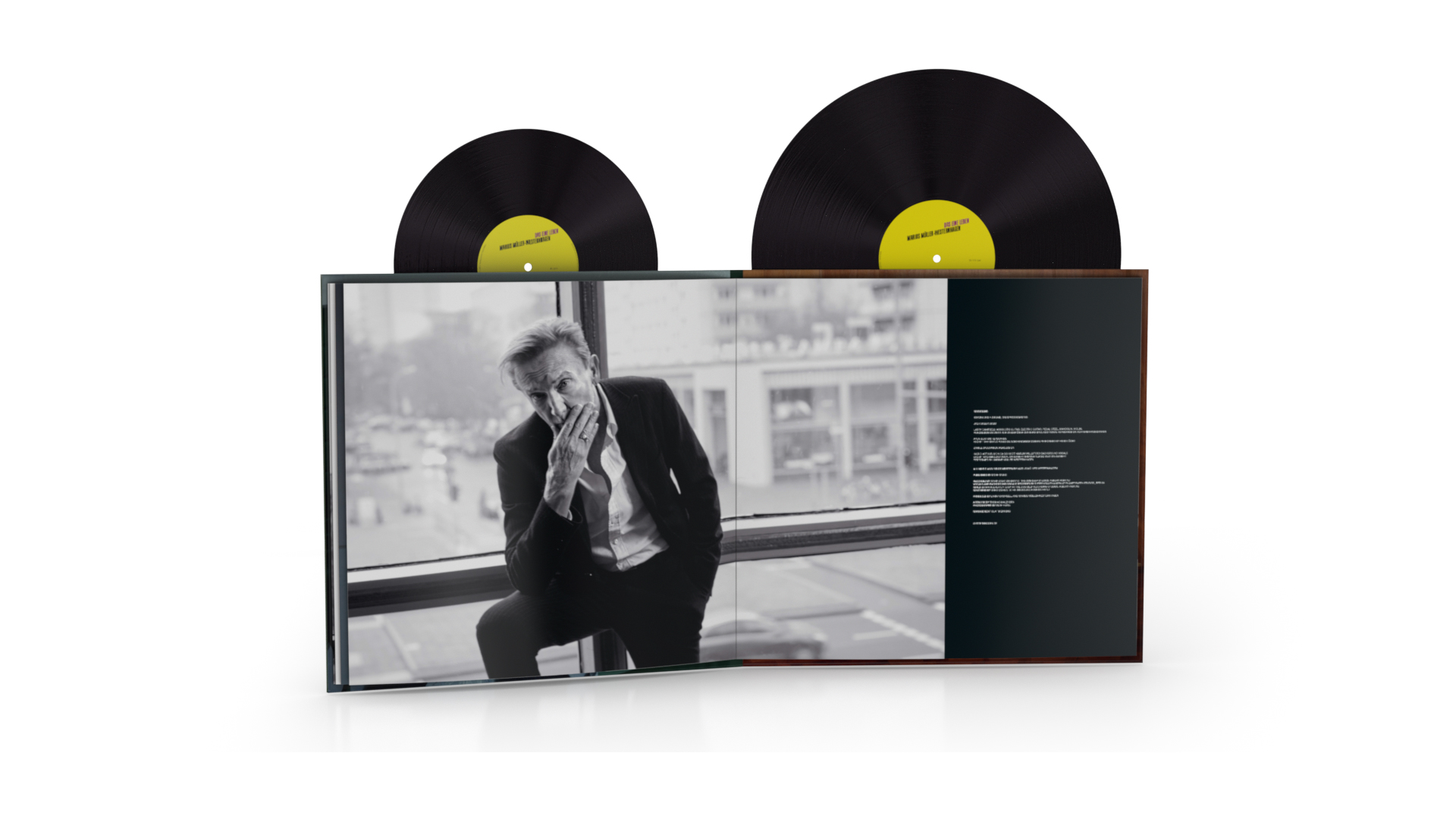 Zwei Schallplatten in einem Cover.