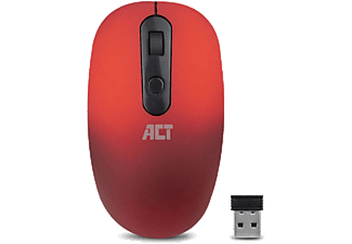 ACT vezeték nélküli optikai egér, USB, piros (AC5115)