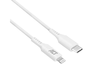 ACT USB Type-C Lightning adatkábel, 1 méter, fehér (AC3014)