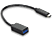 ACT USB Type-C OTG kábel USB-A eszközök részére, 0,2 méter, fekete (AC7340)