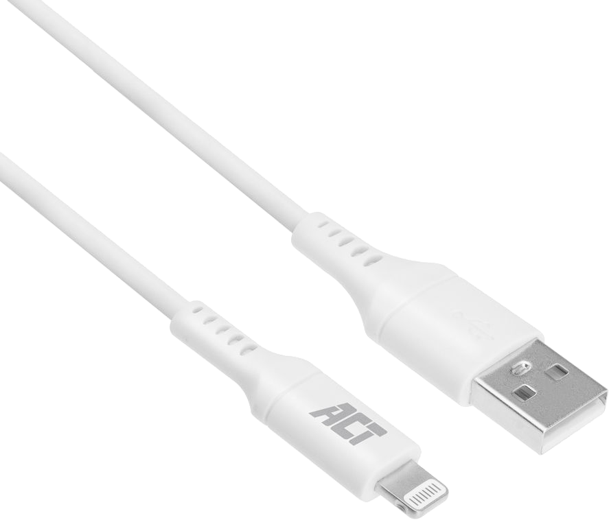ACT USB-Lightning adatkábel, 1 méter, fehér (AC3011)
