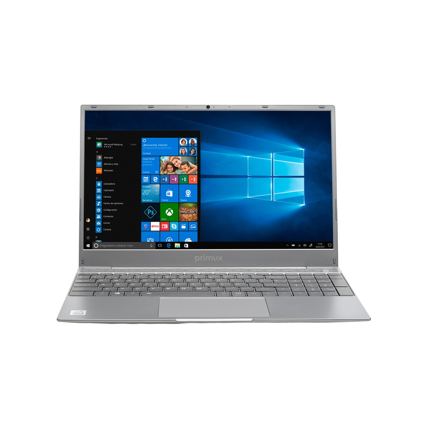 REACONDICIONADO Portátil - Primux Ioxbook 15R5A, 15.6" FHD, AMD Ryzen™ 5 3500U, 8 GB RAM, 256 GB SSD, W10, Plata