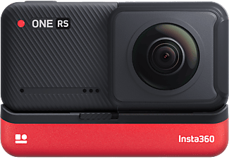 INSTA 360 One RS Twin Edition, 5.7K, 7.2mm, f2.0, Bluetooth 5.0, WLAN, 5m Wasserdicht, Schwarz/Rot