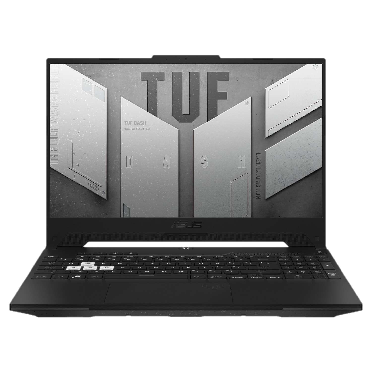 Portátil gaming - ASUS TUF Dash F15 FX517ZE-HN050, 15.6" Full HD, Intel® Core™ i7-12650H, 16GB RAM, 512GB SSD, RTX™ 3050 Ti, Sin sistema operativo