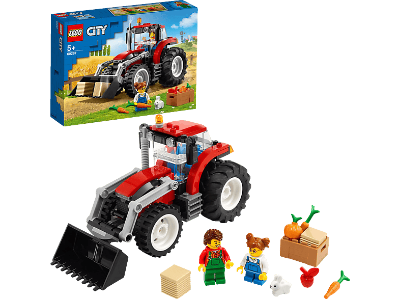 Mehrfarbig Bausatz, Traktor City 60287 LEGO
