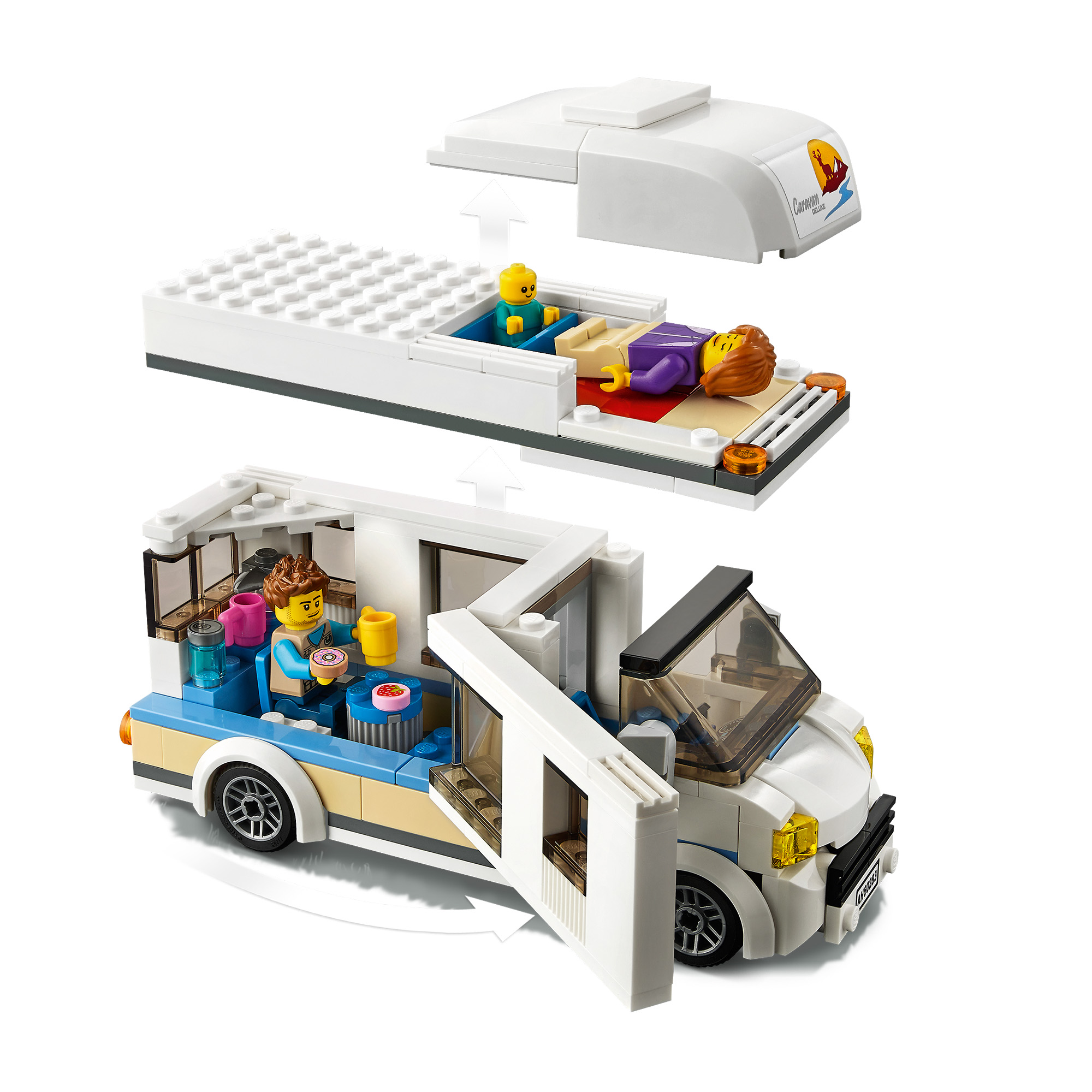 Bausatz, Mehrfarbig City 60283 Ferien-Wohnmobil LEGO