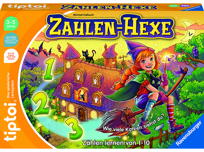 TIPTOI tiptoi Zahlen-Hexe tiptoi, Mehrfarbig