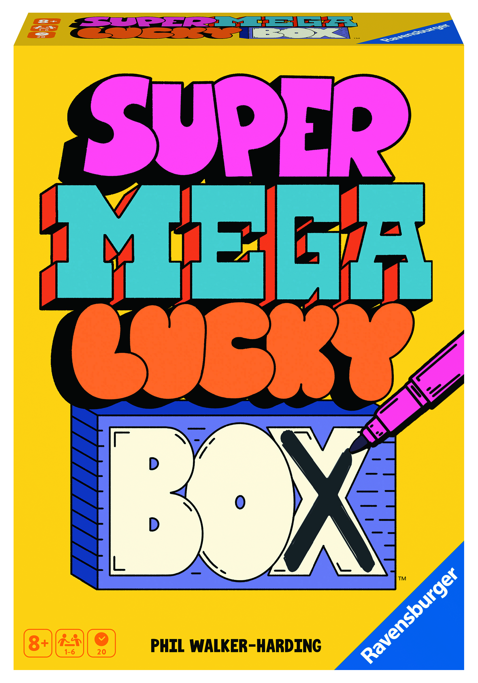 Mega D/F/I/NL Lucky Familienspiele Super Box RAVENSBURGER Mehrfarbig