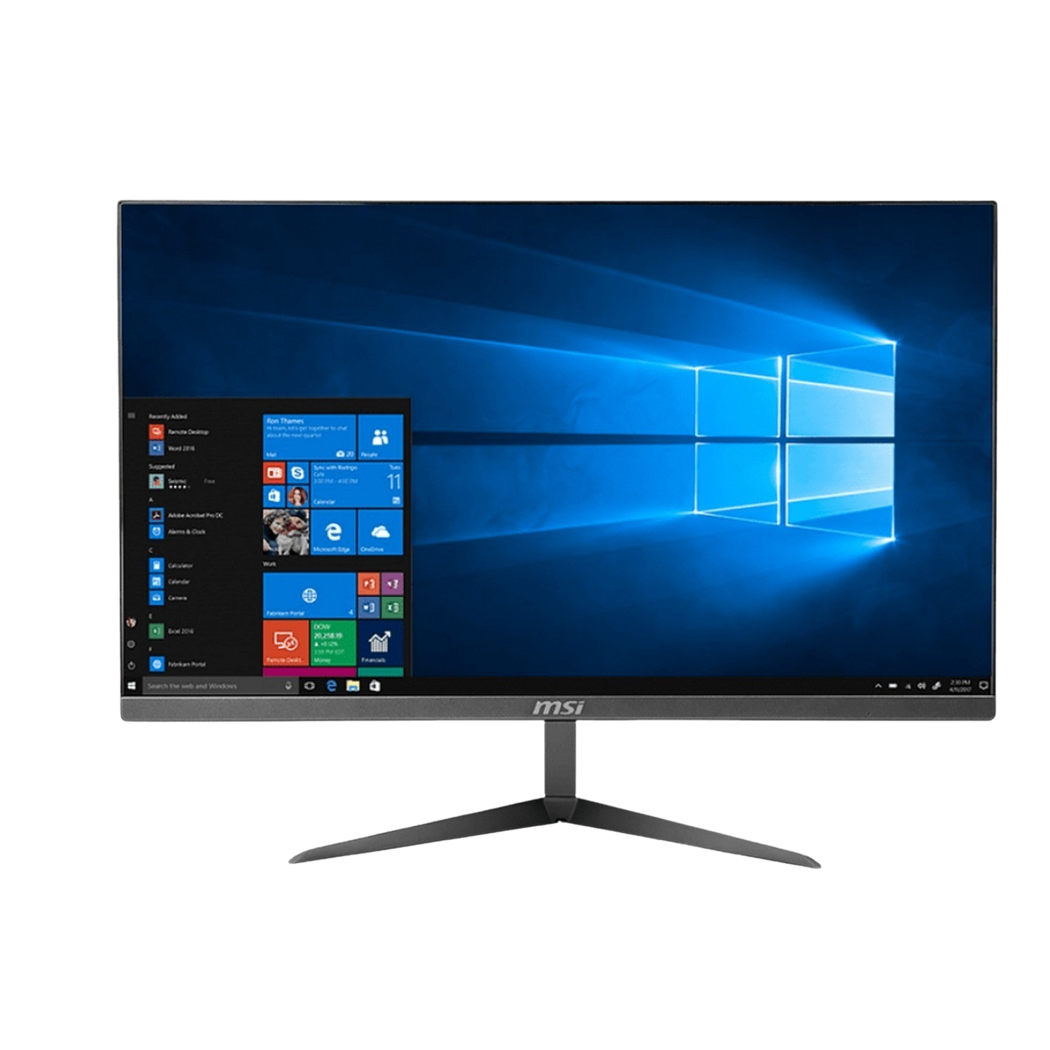 All in One - MSI Pro 24X 10M-014EU, 23.8" FHD, Intel® Core™ i3-10110U, 8GB RAM, 512GB SSD, HD Graphics, W10