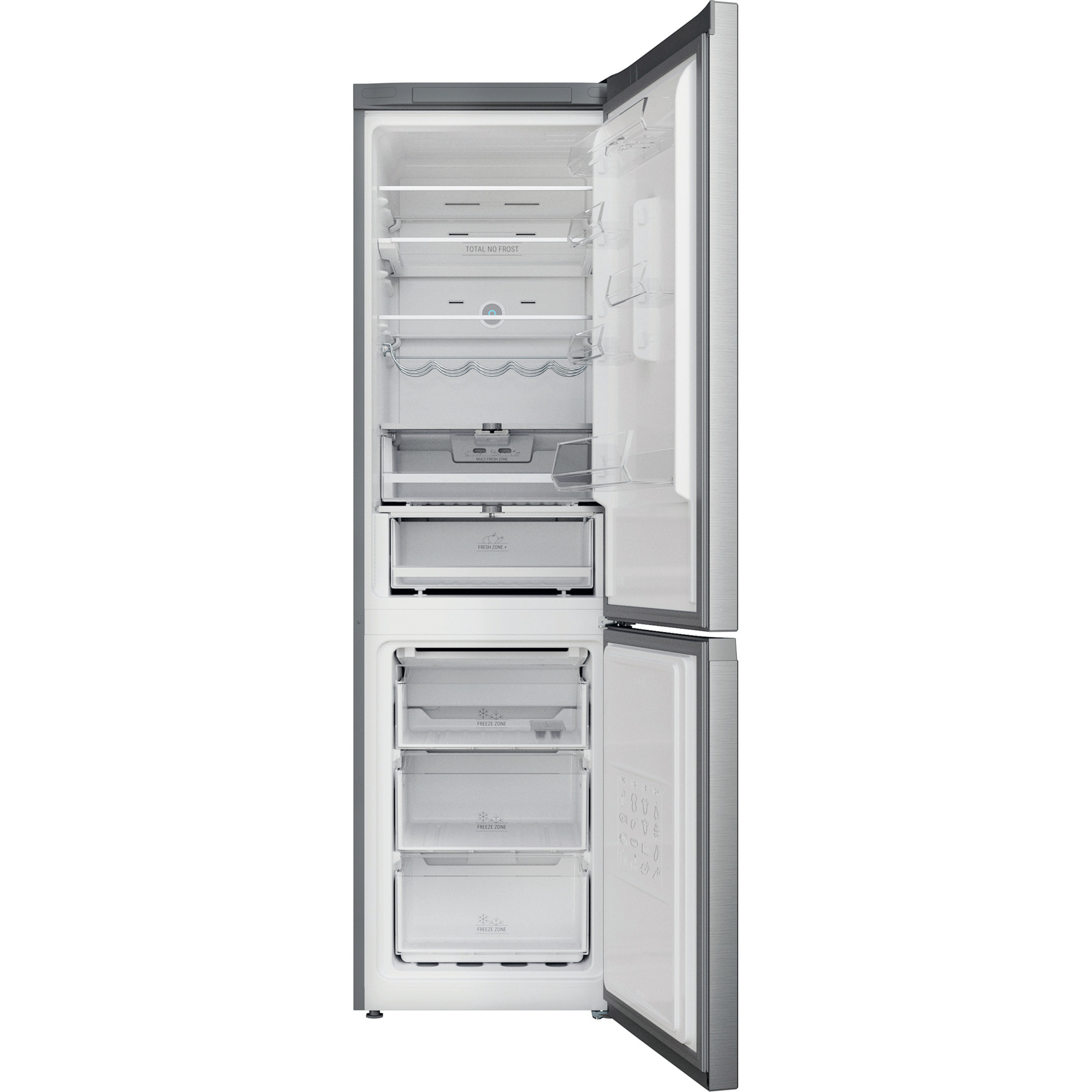 BAUKNECHT KGN 20CM3EIN Kühlgefrierkombination (C, 367 l, 2027 mm hoch, Edelstahloptik)