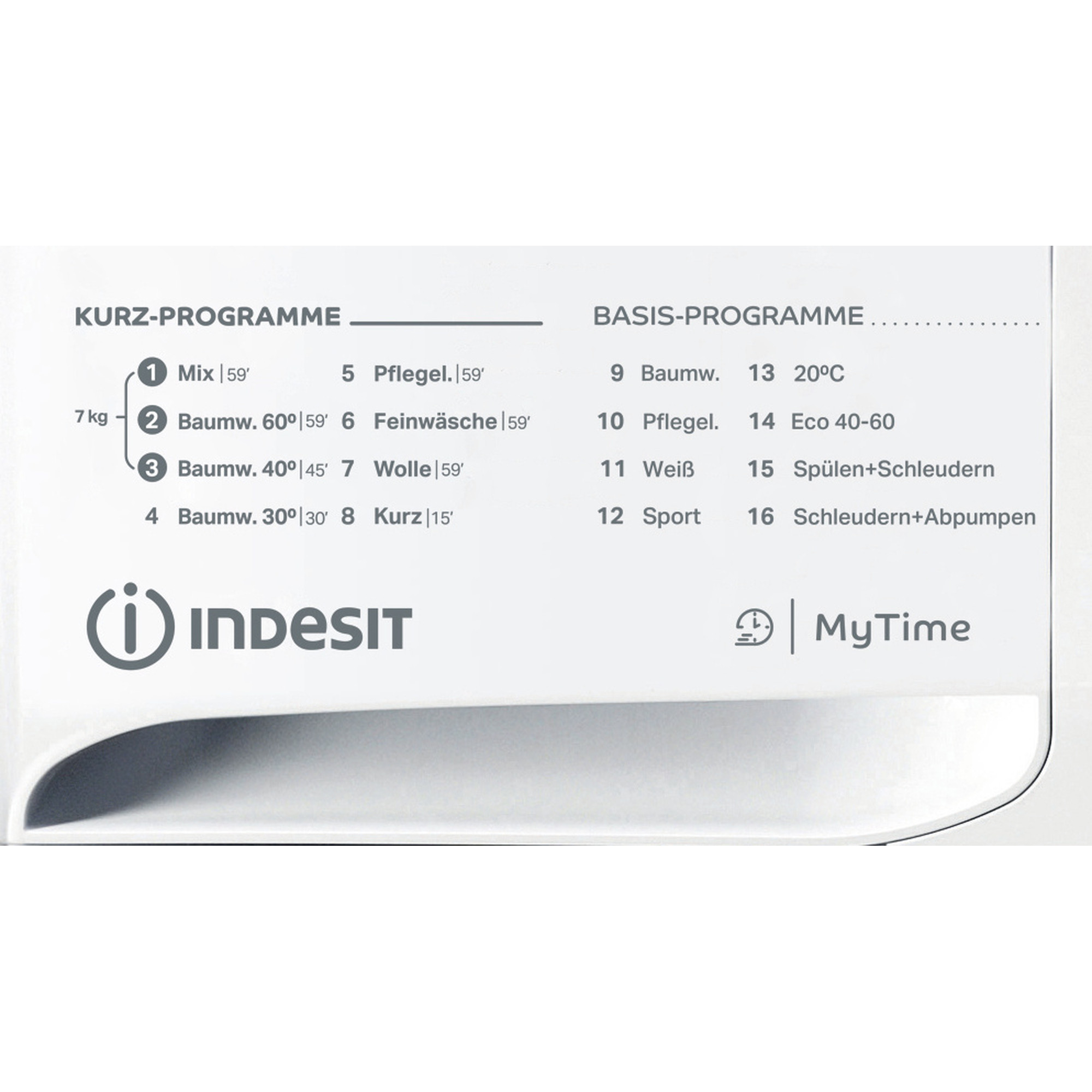INDESIT MTWA 71484E W DE Waschmaschine Frontlader (7 kg, 1351 U/Min., C, Frontlader)