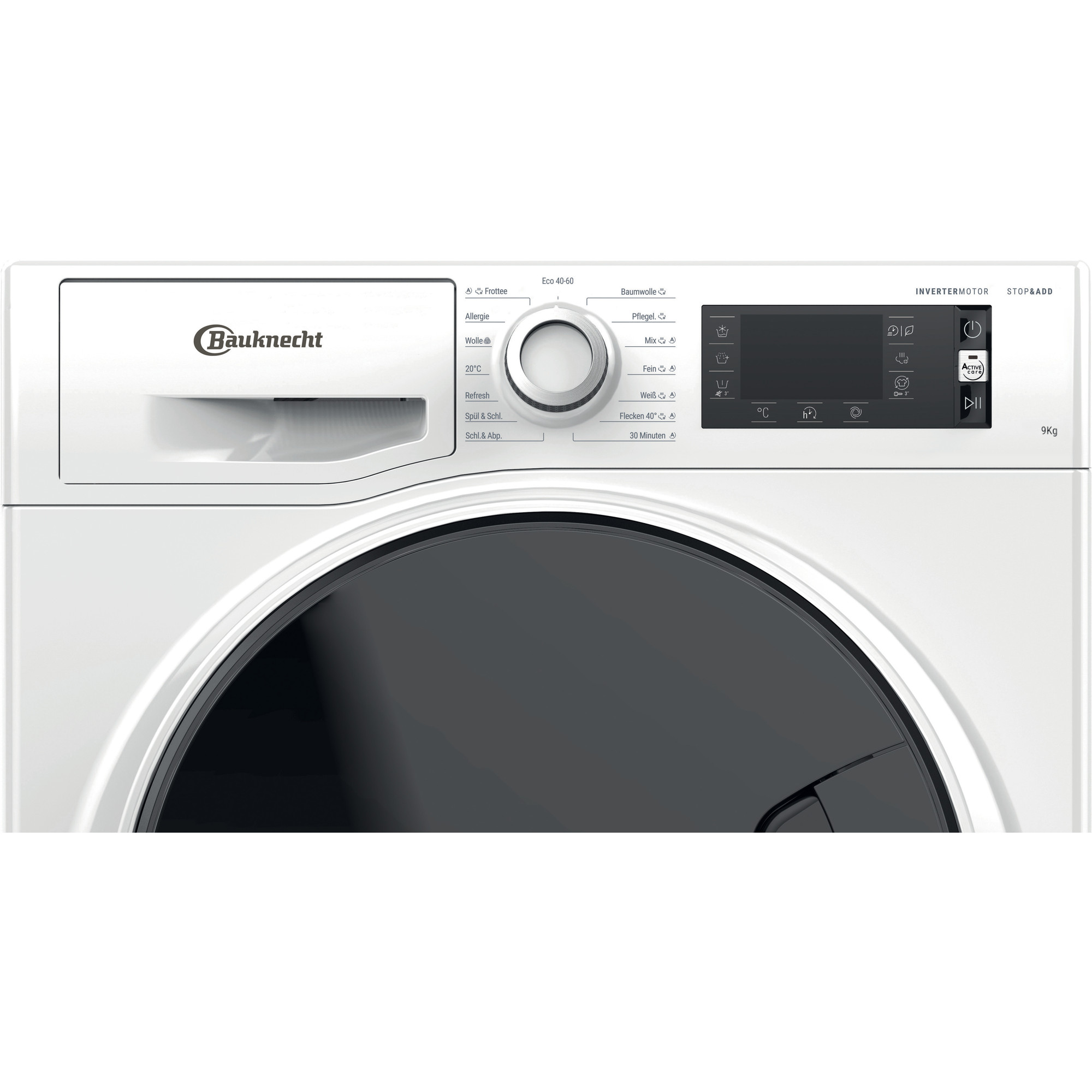 BAUKNECHT WMELITE923PS Waschmaschine Weiß Frontlader 9 kg 1351 U/Min. Waschmaschine (9 kg, 1351 U/Min., B, Frontlader)