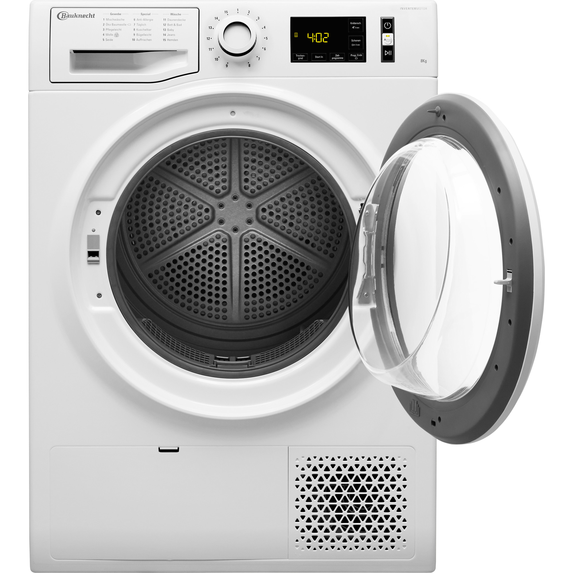 BAUKNECHT T SOFT M1182 WK DE Wärmepumpentrockner (8 kg), Weiß)