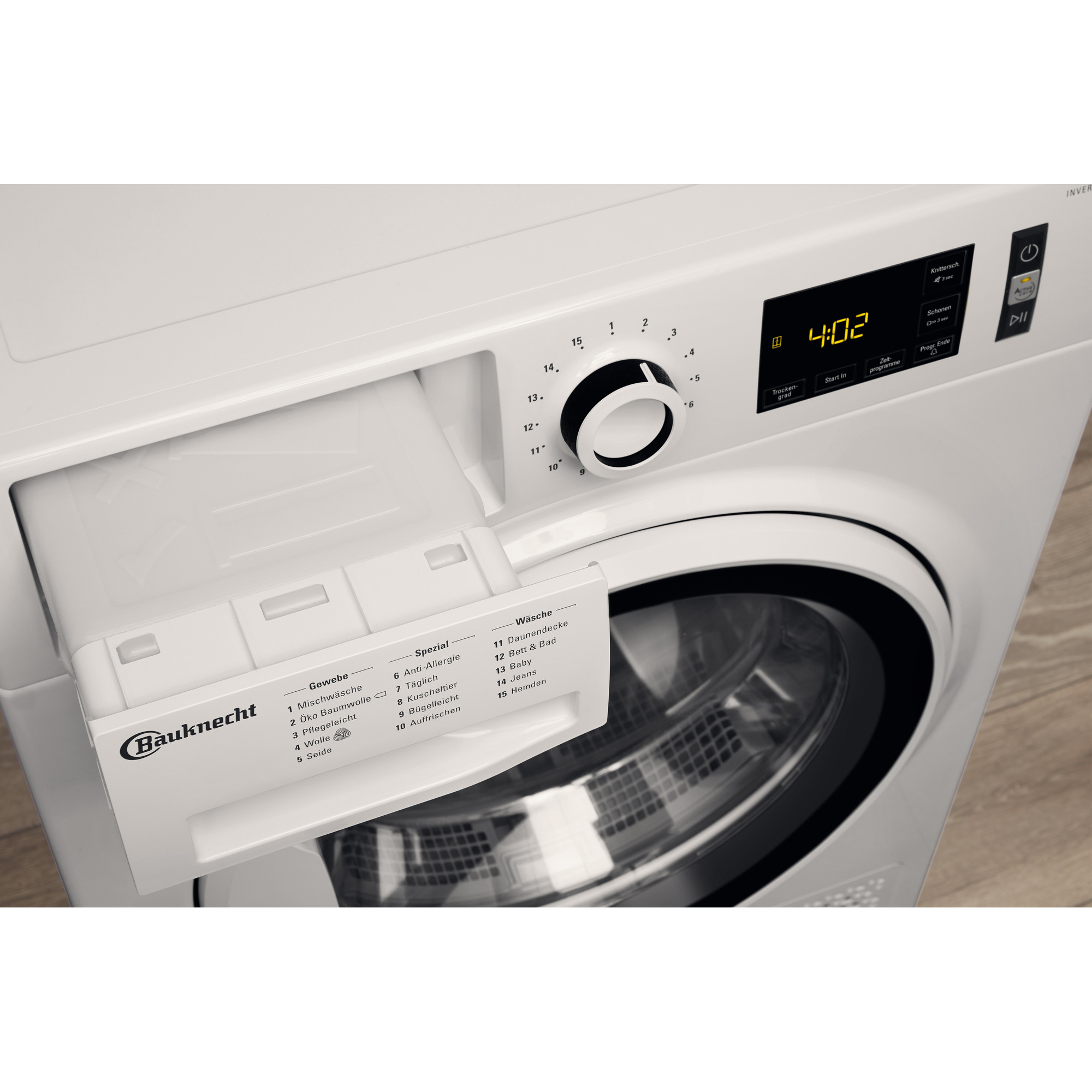 BAUKNECHT T SOFT M1182 WK DE Wärmepumpentrockner (8 kg), Weiß)