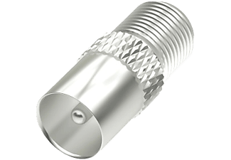 HAMA FIC F csatlakozó - koax dugó átalakító adapter, ezüst (205223)
