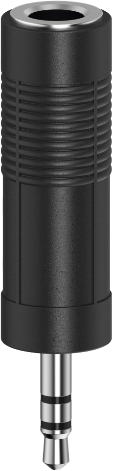 HAMA FIC 3,5mm Jack - 6,3 mm adapter, fekete (205196)